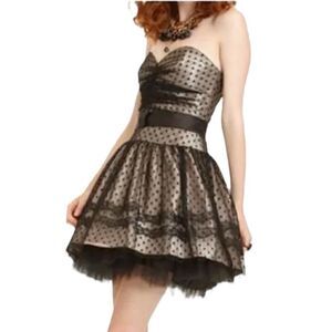 1990's Jessica McClintock For Gunne Sax Tulle and Satin Dress